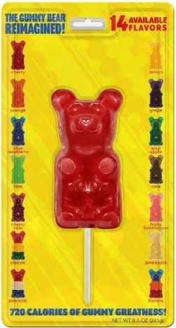 OURSON GUMMY GÉANT 1/2 LB SUR BÂTON